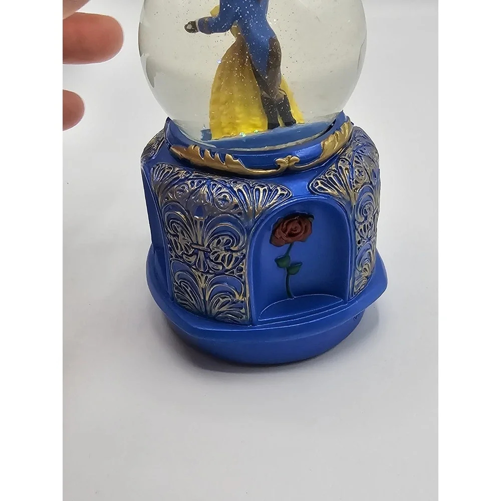 Disney Beauty And The Beast Snow Globe Dancing‎ Water Globe Small 5